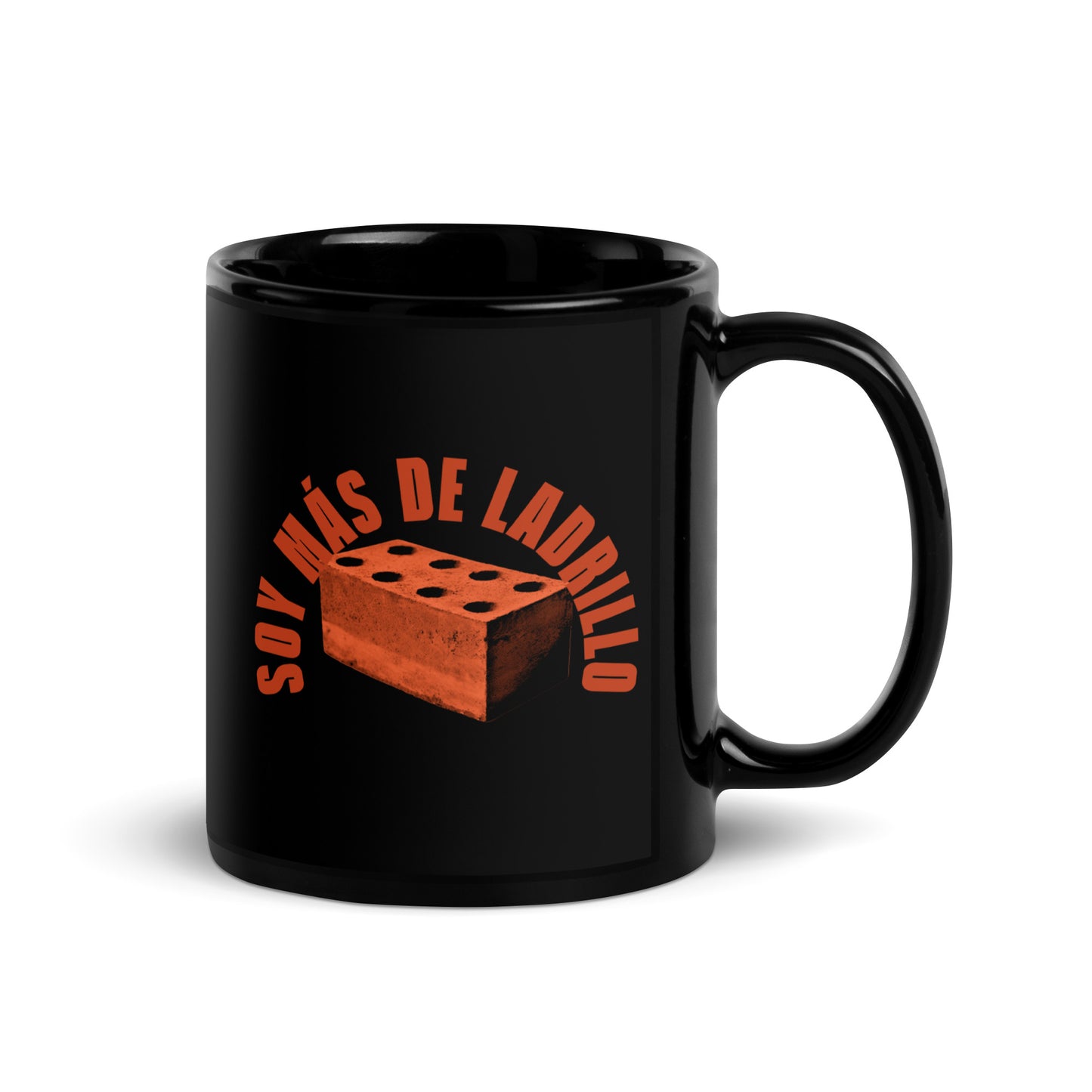 Taza negra "Soy más de ladrillo"